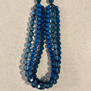 Triple-strand Twist Blue Necklace from Express Adjustable Length